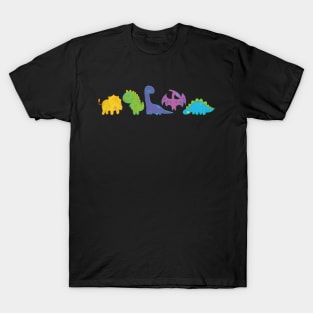 Cute crayon dinosaurs T-Shirt